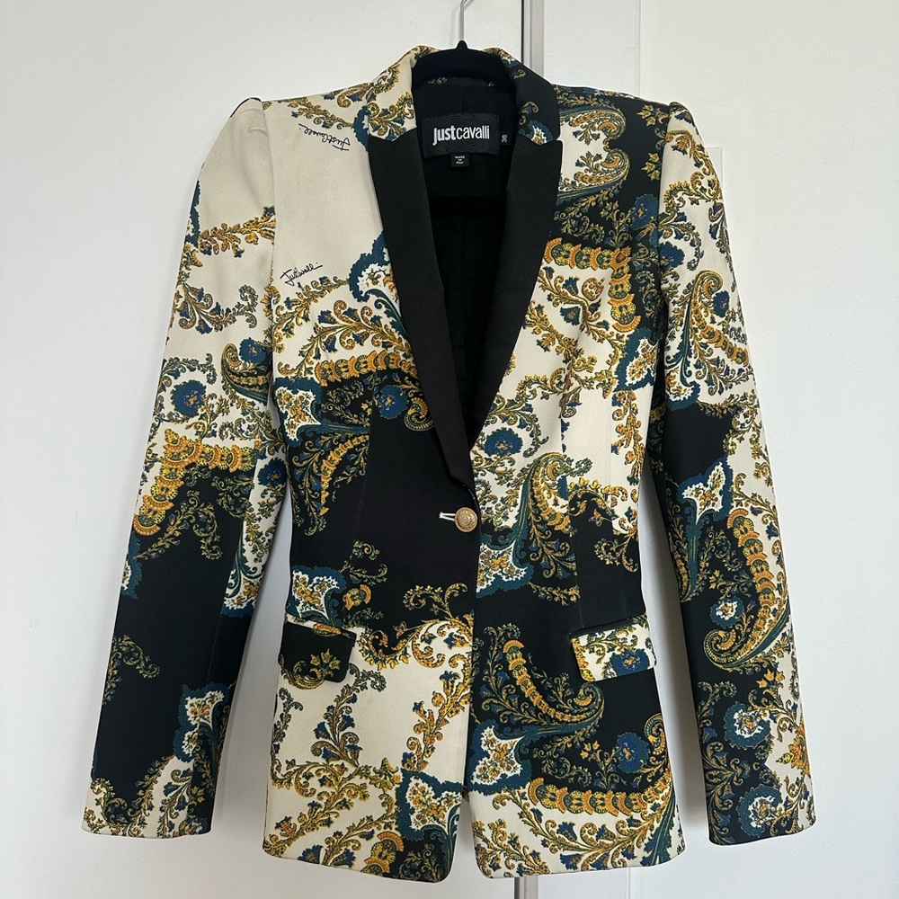 Just Cavalli Paisley Blazer Vintage 2000’s